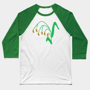 Plant. Spikelet. Grass. Reed. Nature. Gift for girl, woman, mom, daughter, sister, girlfriend Baseball T-Shirt